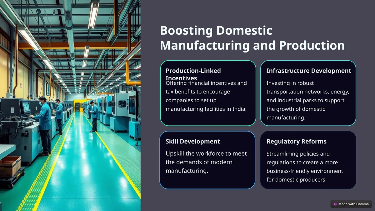 Piyush: Measures Taken to Enhance Domestic Manufacturing and Ease of Doing Business
